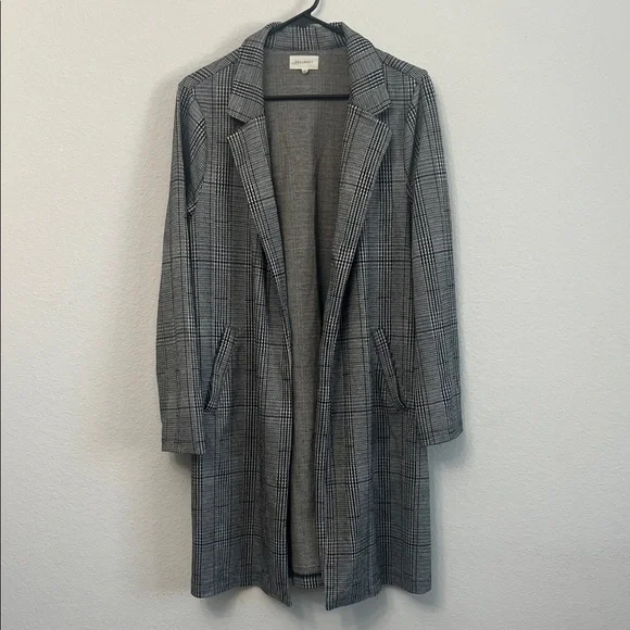 MELLODAY Gray Plaid Blazer - Womens L - Picture 1 of 7